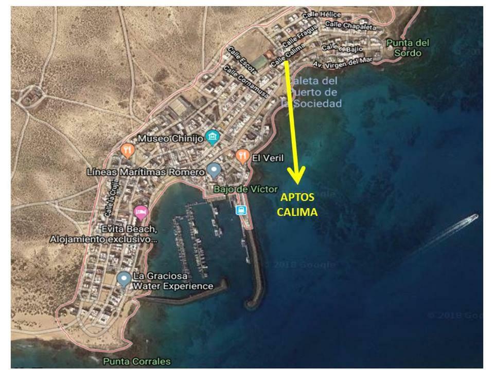 Calimas Leilighet Caleta de Sebo Eksteriør bilde